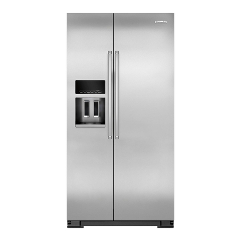 KitchenAid Cabinet Depth Side-by-Side Refrigerator User manual