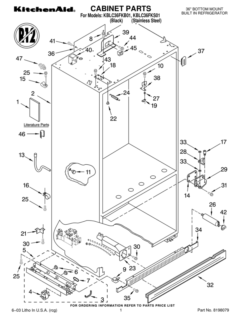 KitchenAid KBLC36FKB01 User manual