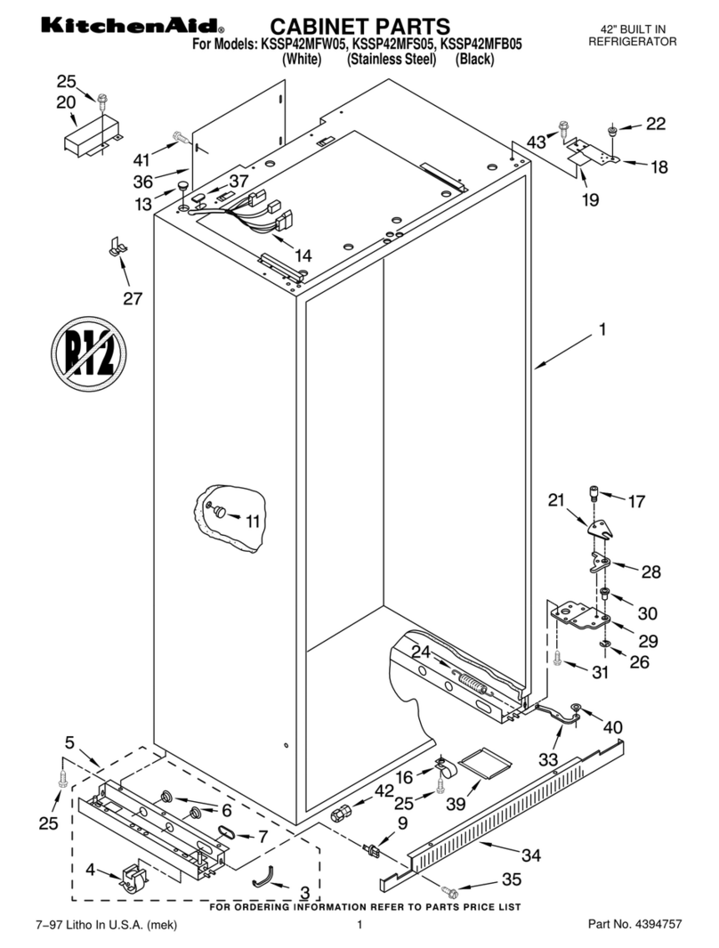 KitchenAid KSSP42MFB05 User manual