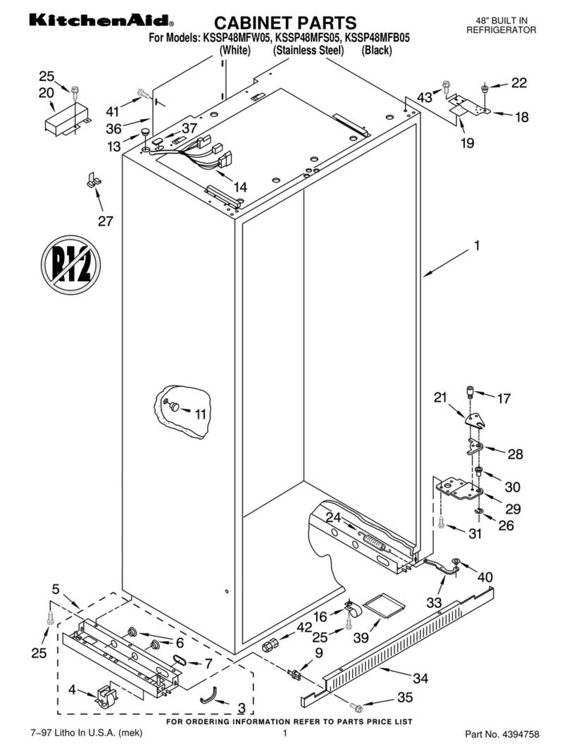 KitchenAid KSSP48MFB05 User manual