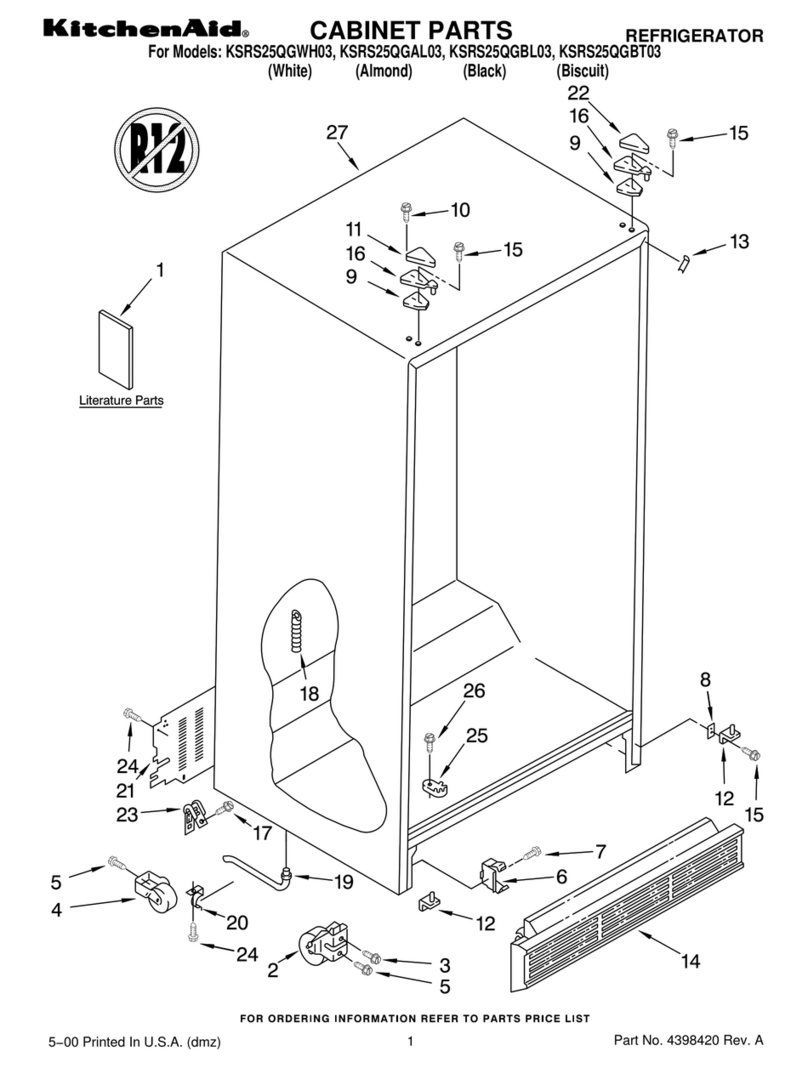 KitchenAid KSRS25QGAL03 Troubleshooting guide
