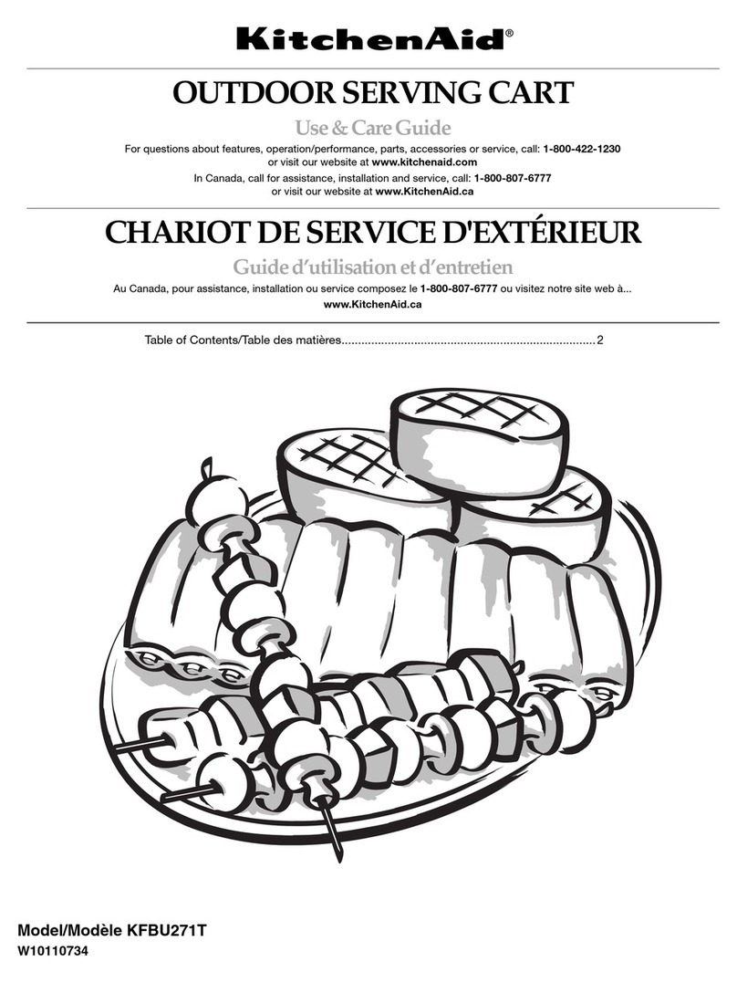 KitchenAid KFBU271T Use and care guide KitchenAid KFBU271T Use and care guide
