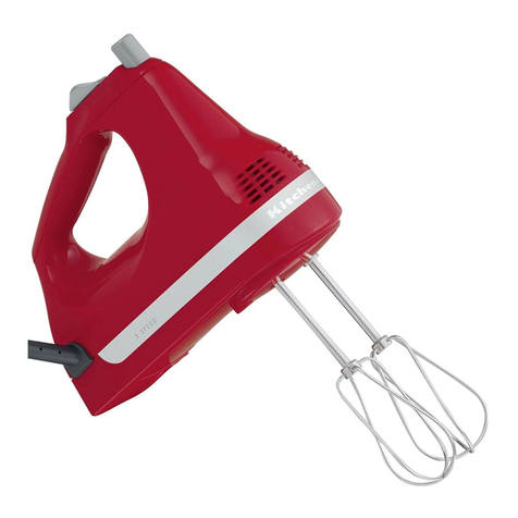 KitchenAid KHM5TB - 5 Speed Classic User manual