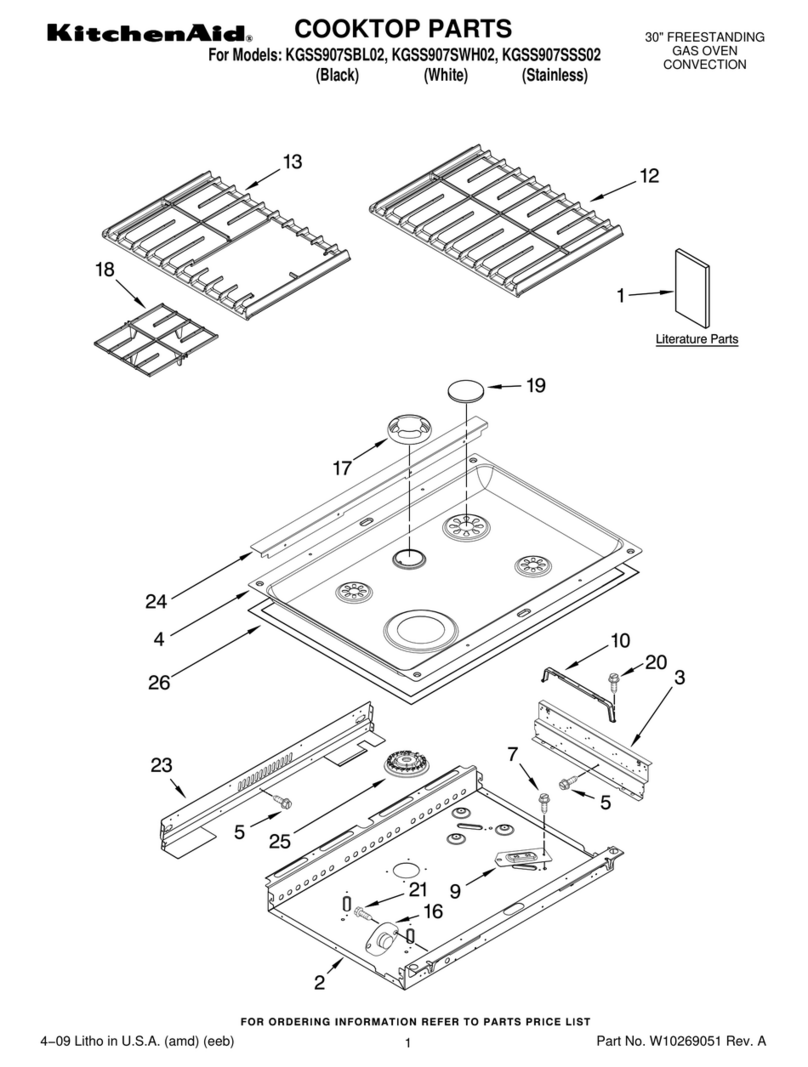KitchenAid KGSS907SBL02 parts list
