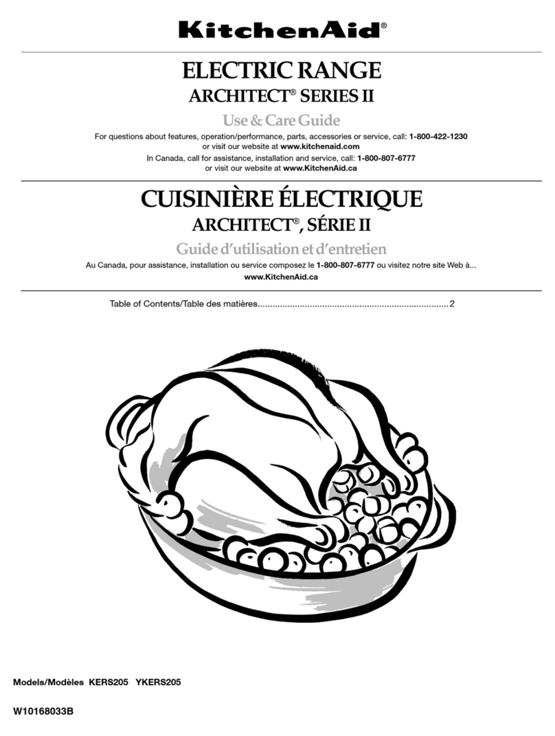 KitchenAid ARCHITECT SERIES II KERS205 User manual