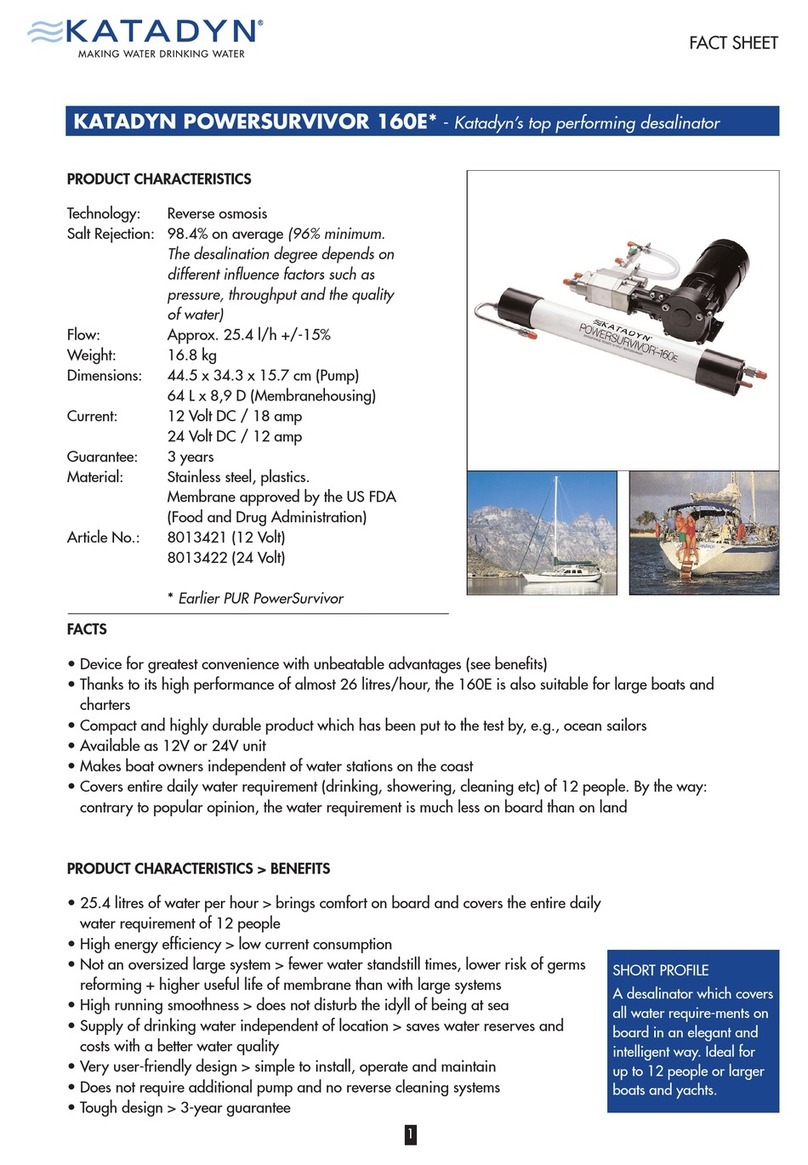 Katadyn POWERSURVIVOR 160E Fact sheet