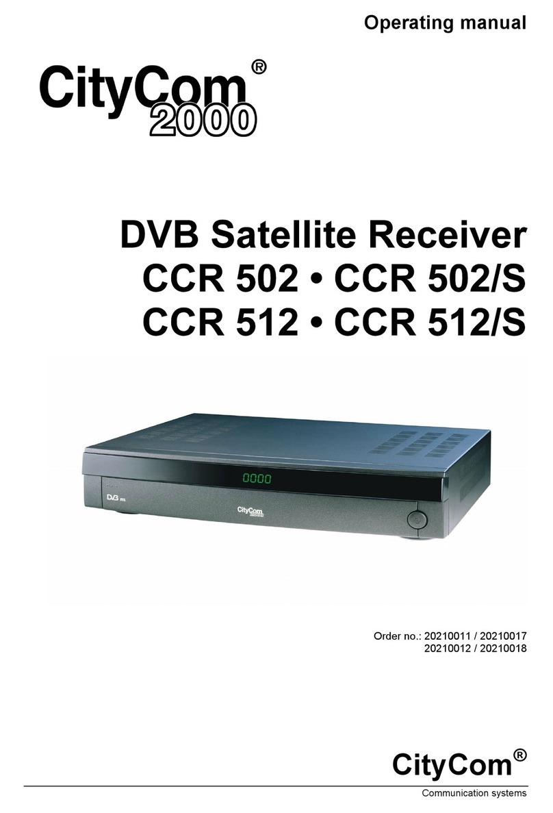CityCom CityCom CCR 502 operating manual