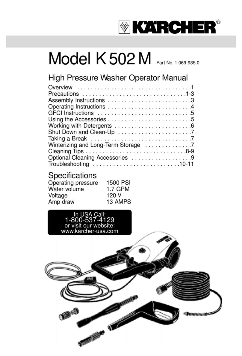 Kärcher K 502 Operator's manual