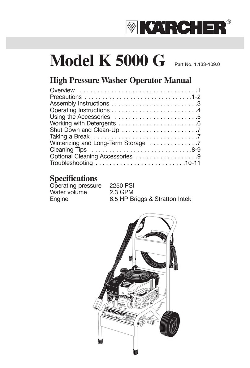 Kärcher K 5000 G Operator's manual