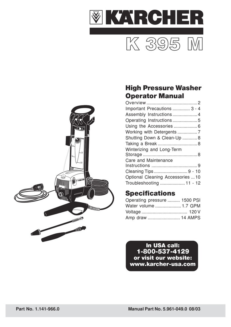 Kärcher K 395 M Operator's manual