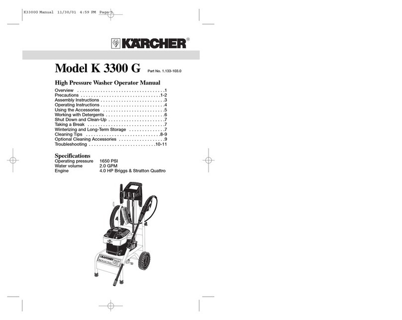 Kärcher K 3300 G Operator's manual