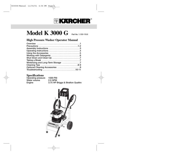 Kärcher K 3000 G Operator's manual