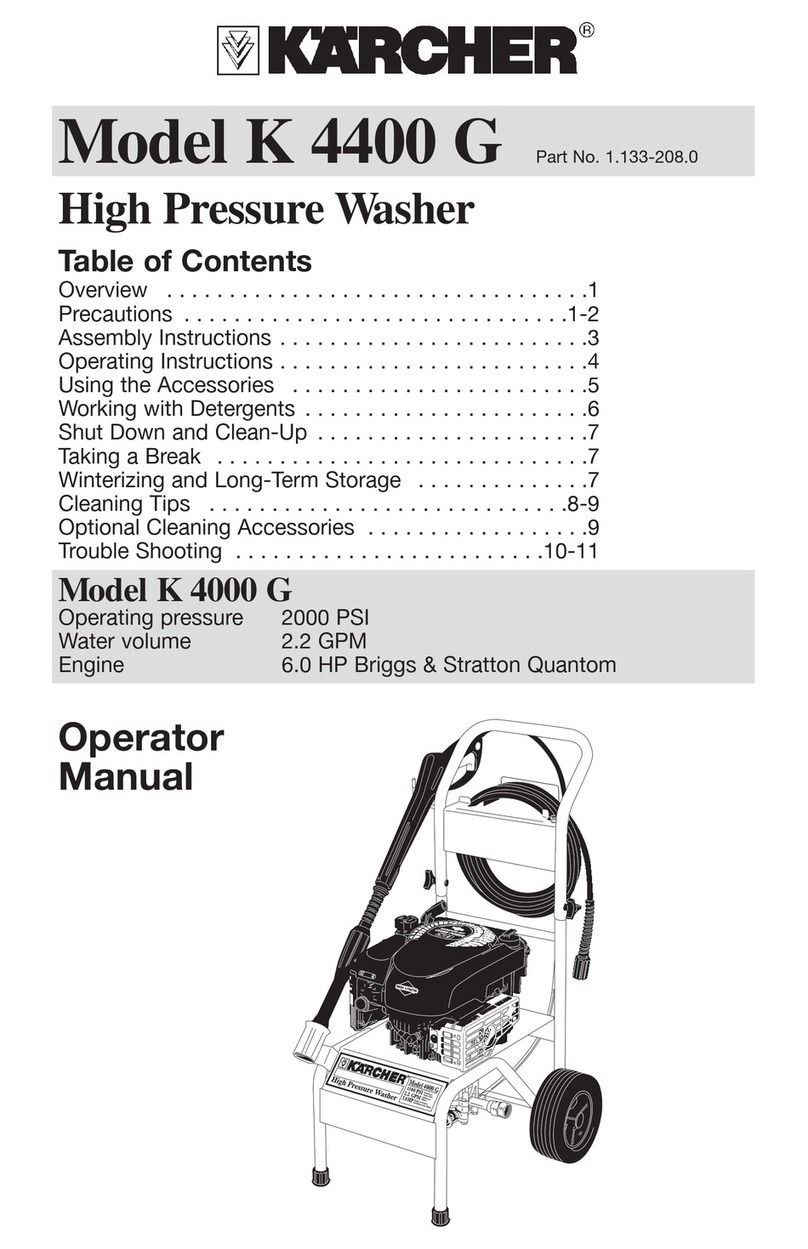 Kärcher K4400G Operator's manual