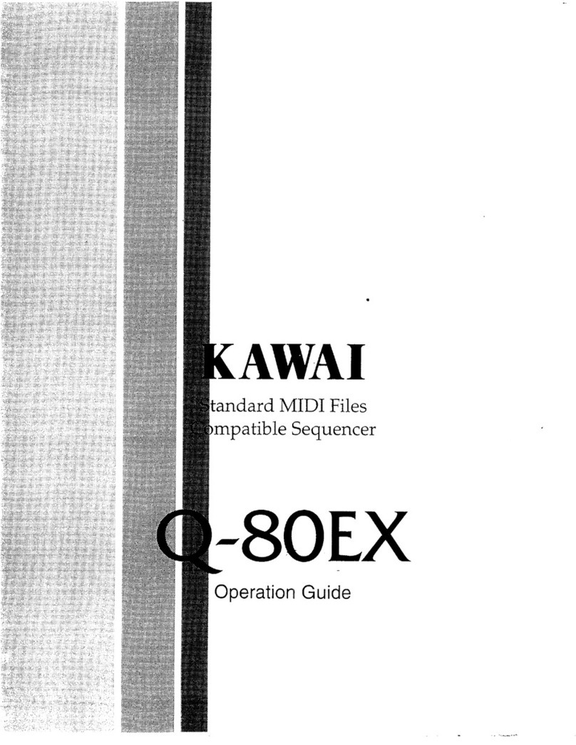 Kawai Standard MIDI Files Compatible Sequencer... User manual