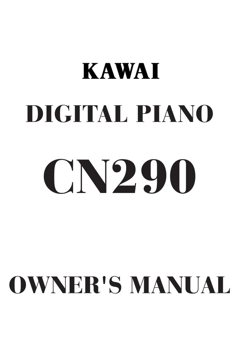 Kawai CN290 User manual