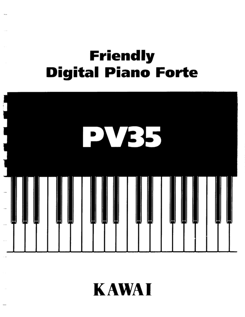 Kawai Friendly Digital Piano Forte PV35 owner's manual
