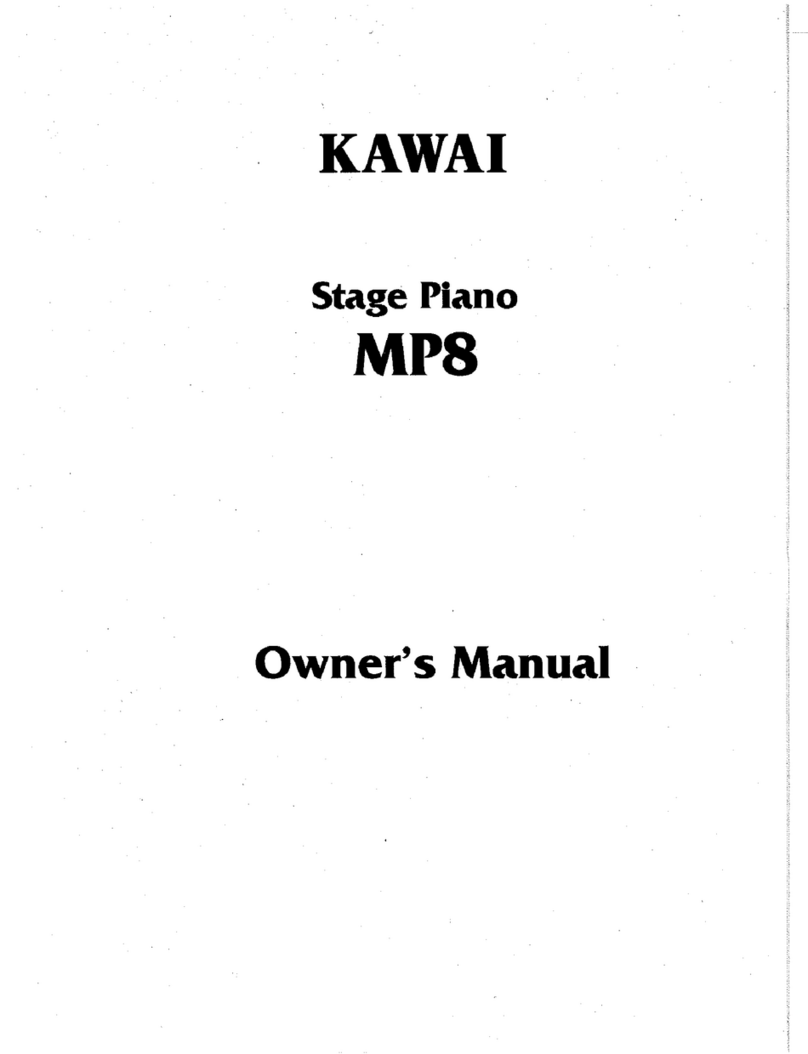 Kawai Stage Piano MP8 owner's manual