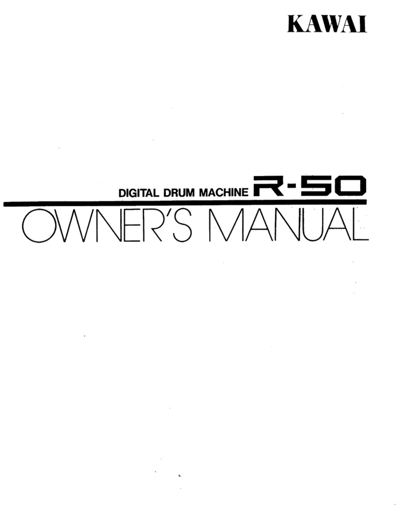 Kawai Digital Drum Machine R-50 User manual