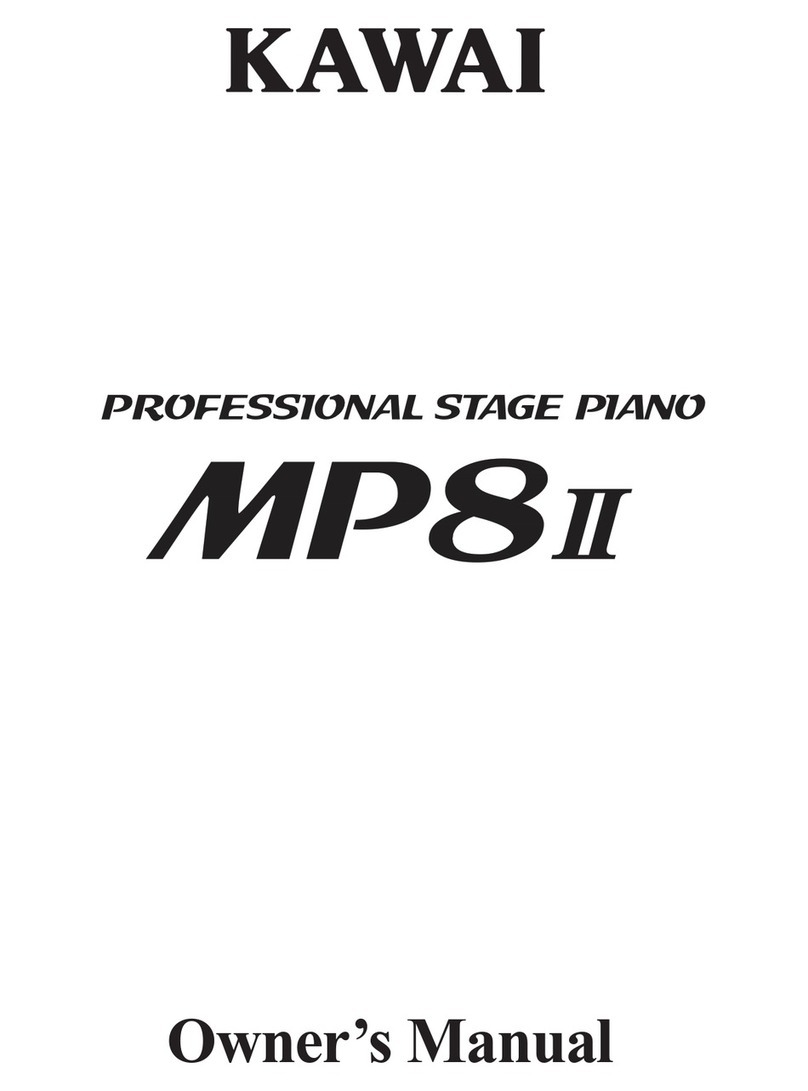 Kawai Professional Stage Piano MP8II User manual