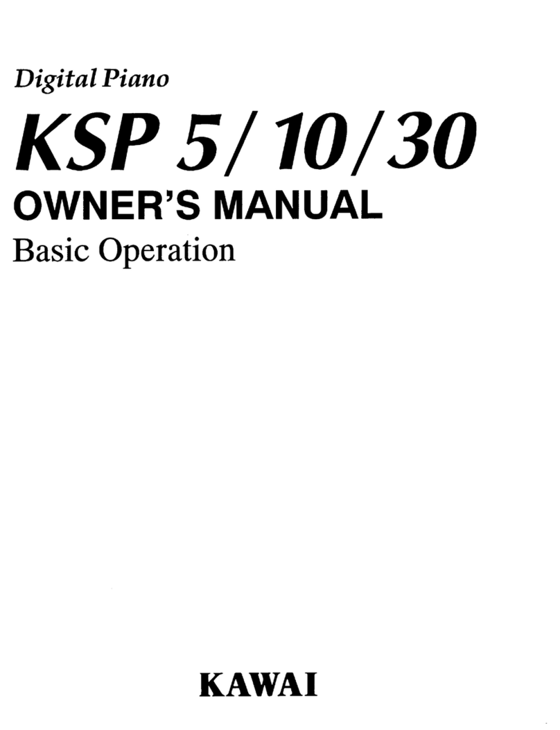 Kawai Digital Piano KSP10 owner's manual