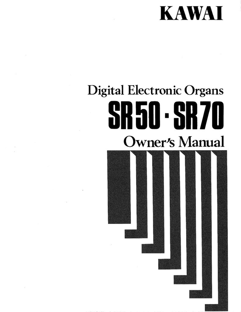 Kawai Digital Electronic Organs SR50 User manual