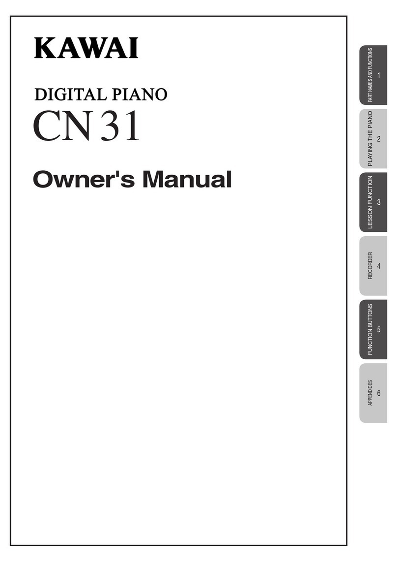 Kawai CN31 owner's manual