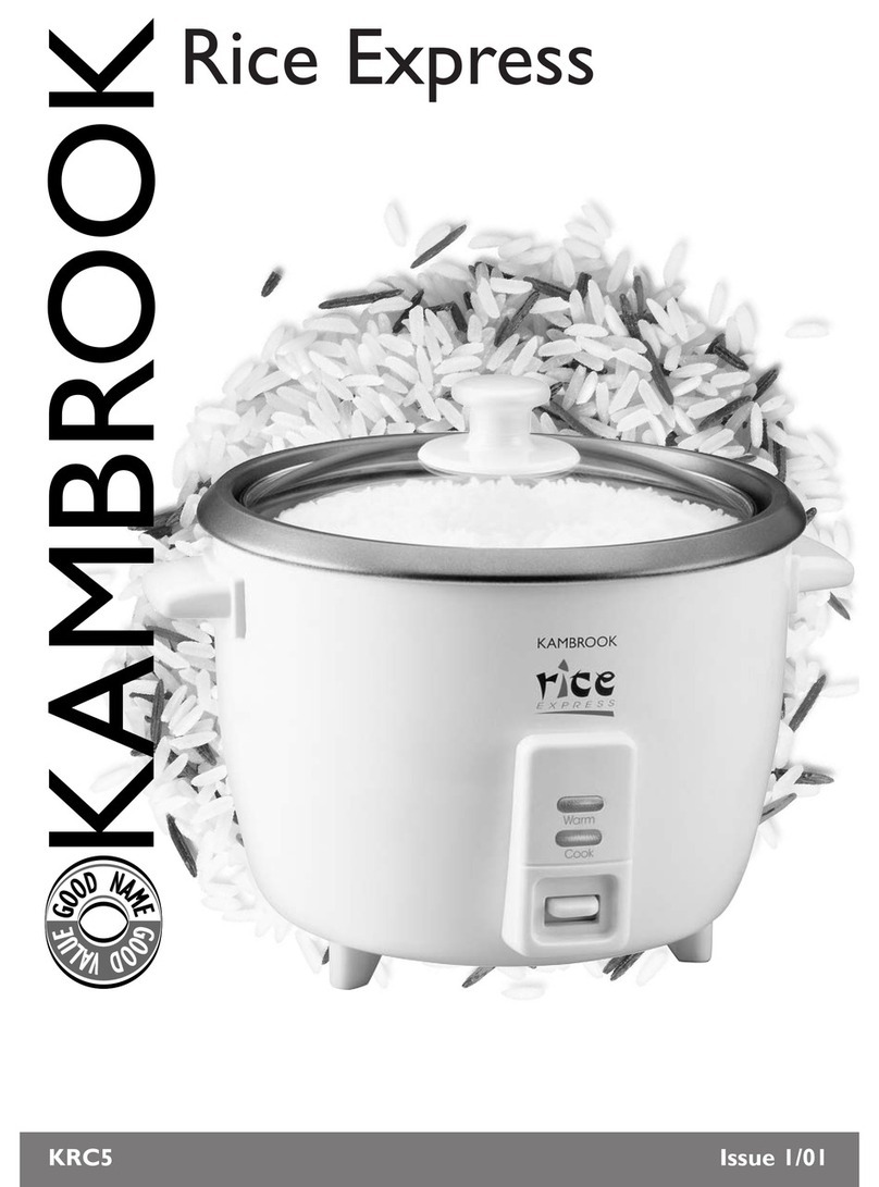 Kambrook Rice Express KRC5 owner's manual