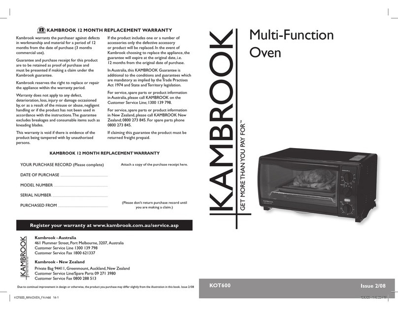Kambrook KOT600 User manual