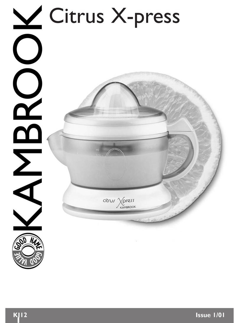 Kambrook Citrus X-press KJ12 User manual