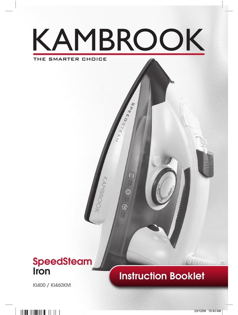 Kambrook SpeedSteam KI400 Instruction booklet