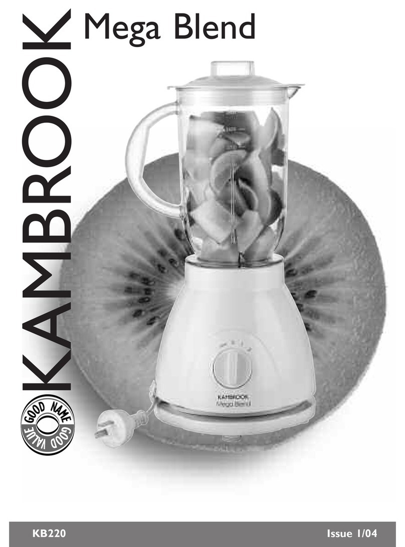 Kambrook Mega Blend KB220 owner's manual