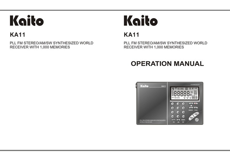 Kaito KA11 Use and maintenance manual