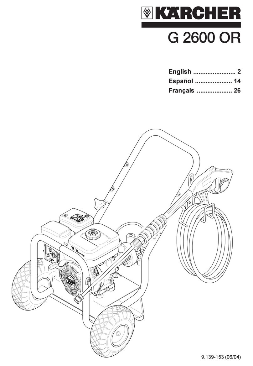 Kärcher G 2600 OR Operator's manual Kärcher G 2600 OR Operator's manual