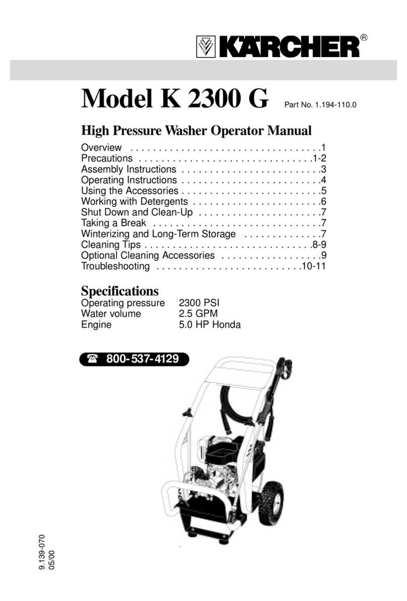 Kärcher K 2300 G Operator's manual