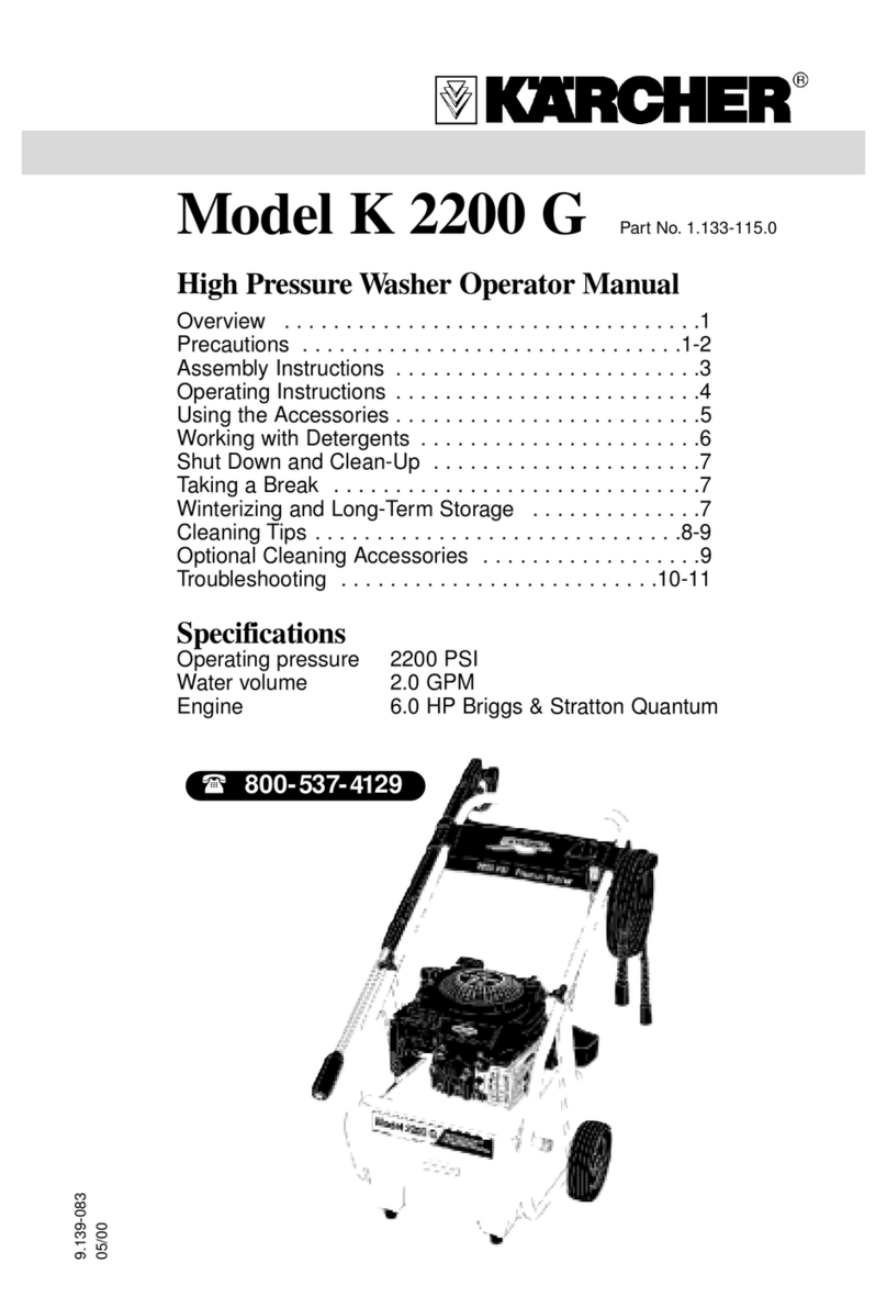 Kärcher K 2200 G Operator's manual