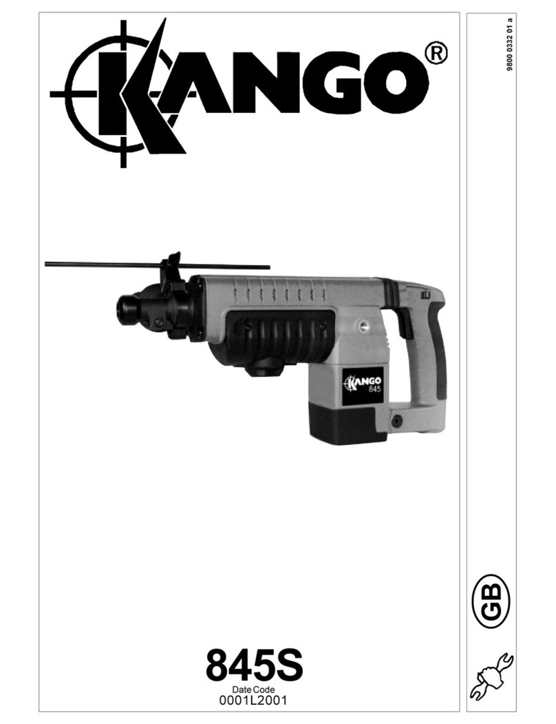 Kango 845S Installation and operating manual