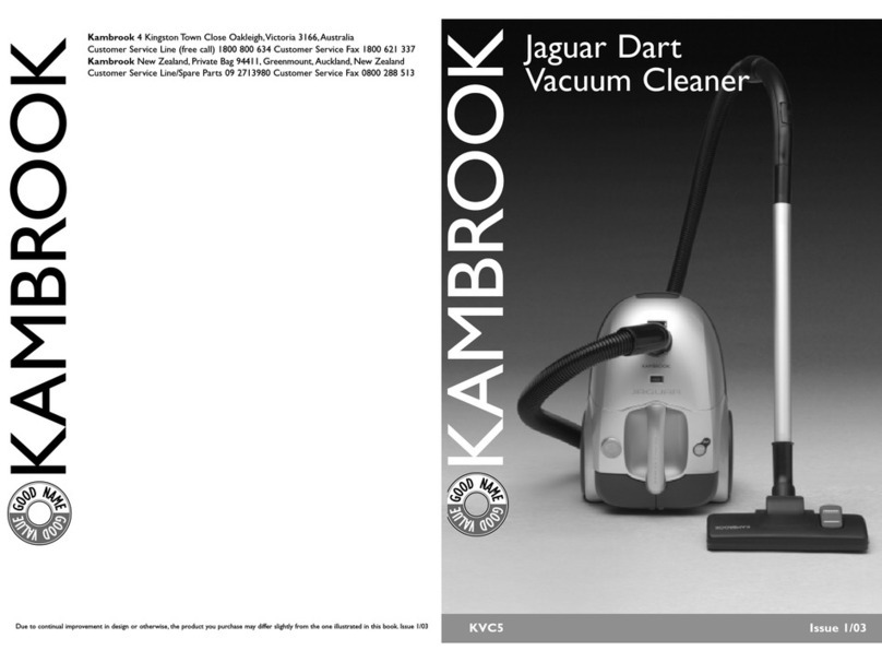Kambrook Jaguar Dart KVC5 owner's manual