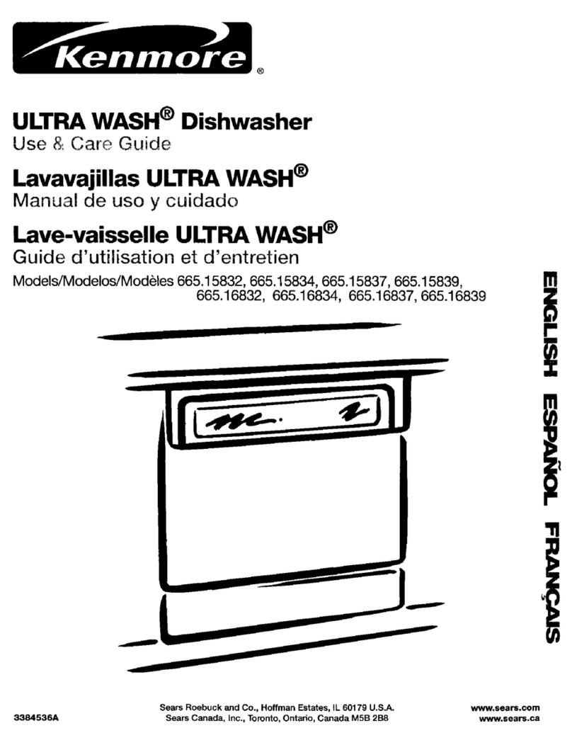 Kenmore ULTRA WASH 665.15832 User manual