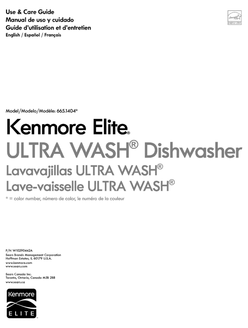 Kenmore Elite Ultra Wash 665.1404 Series User manual