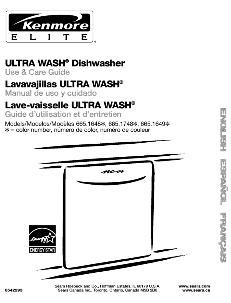 Kenmore 665.1648 Series Use & care guide