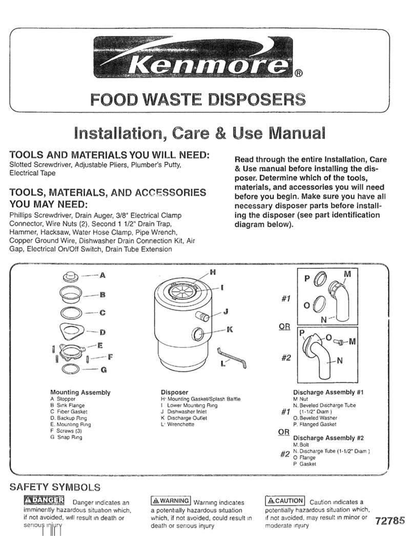 Kenmore 6012 Installation, care & use manual Kenmore 6012 Installation, care & use manual