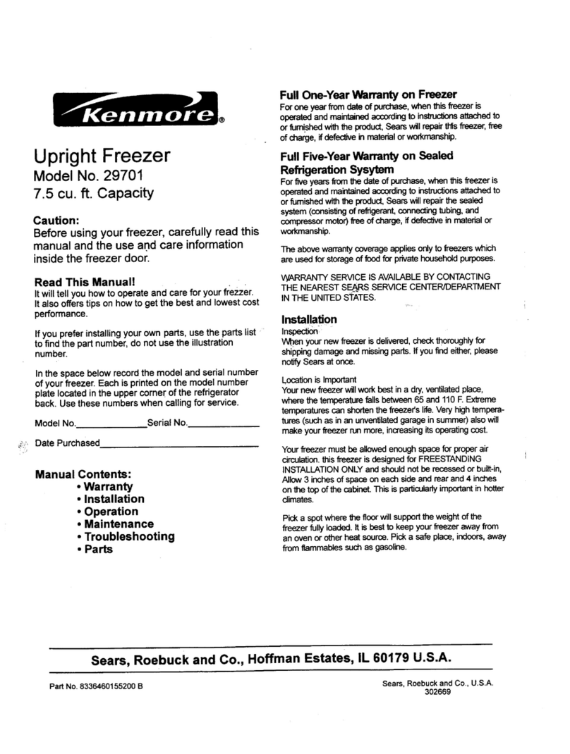 Kenmore 29701 user manual