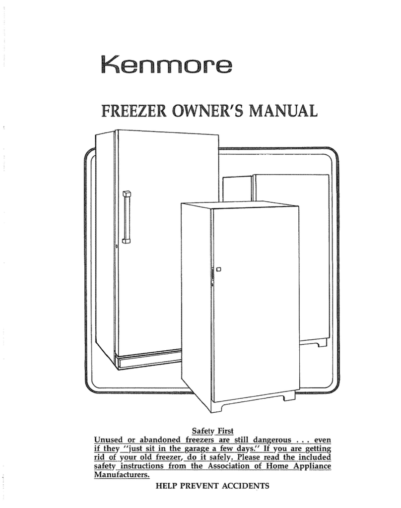 Kenmore 20938 owner's manual