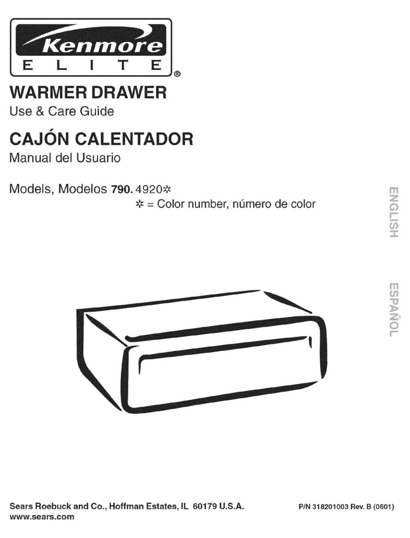 Kenmore 790.492 User manual