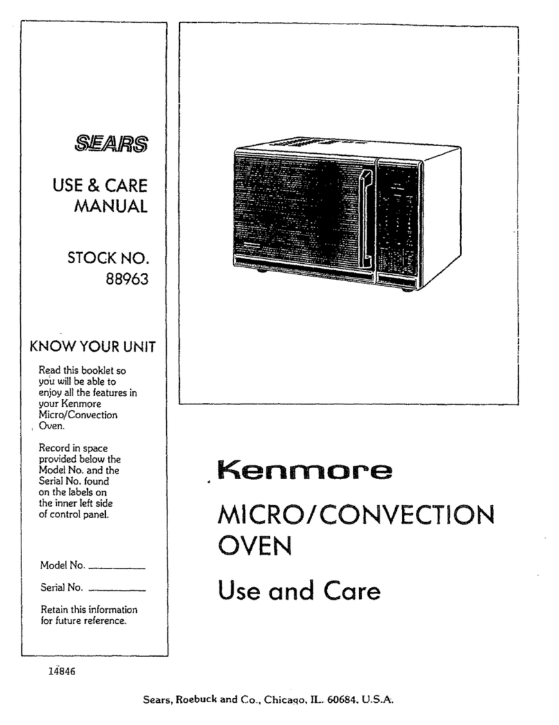 Kenmore SEARS 88963 Installation instructions