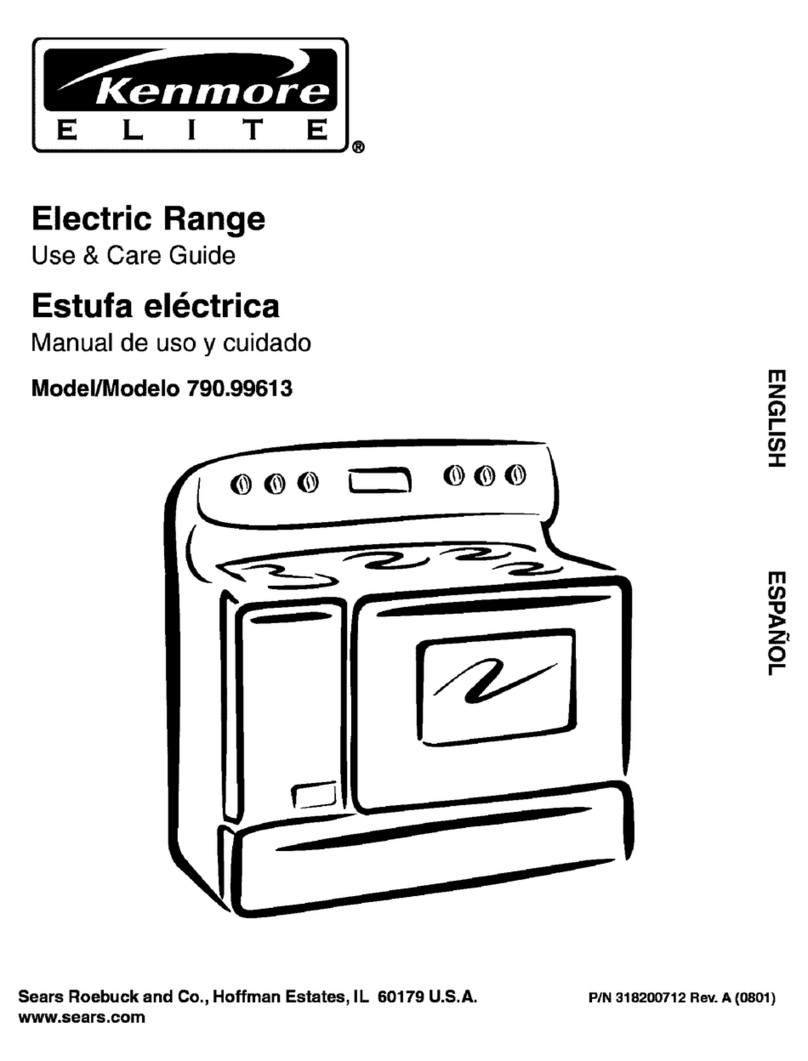 Kenmore ELITE 790.99613 Use and care guide