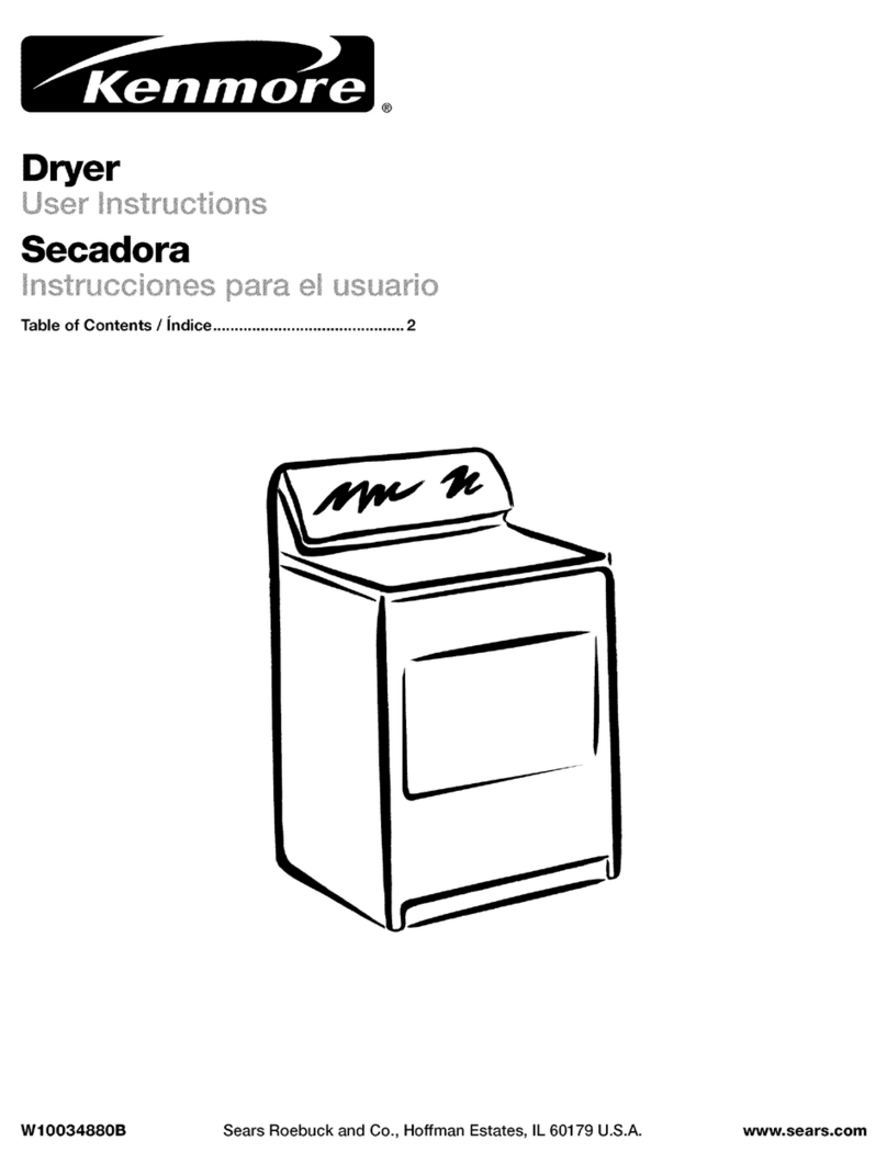 Kenmore W10034880B User manual