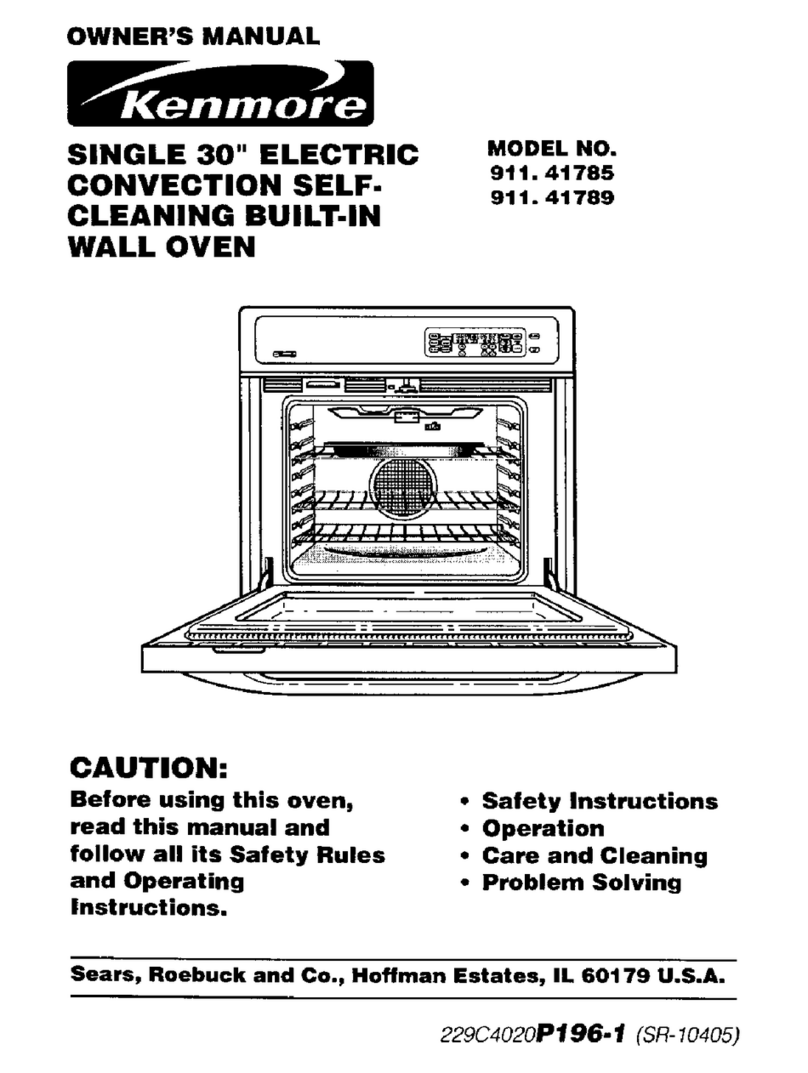 Kenmore 911.41785 User manual