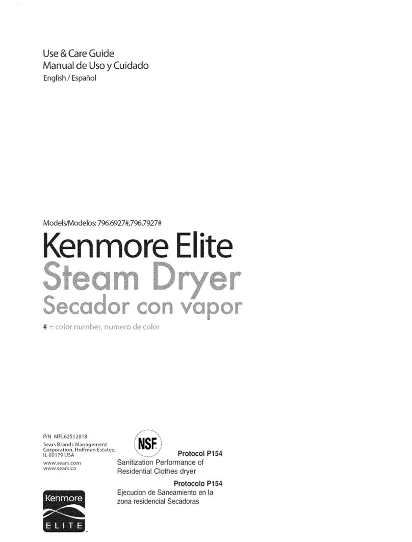 Kenmore ELITE 796.7927# User manual
