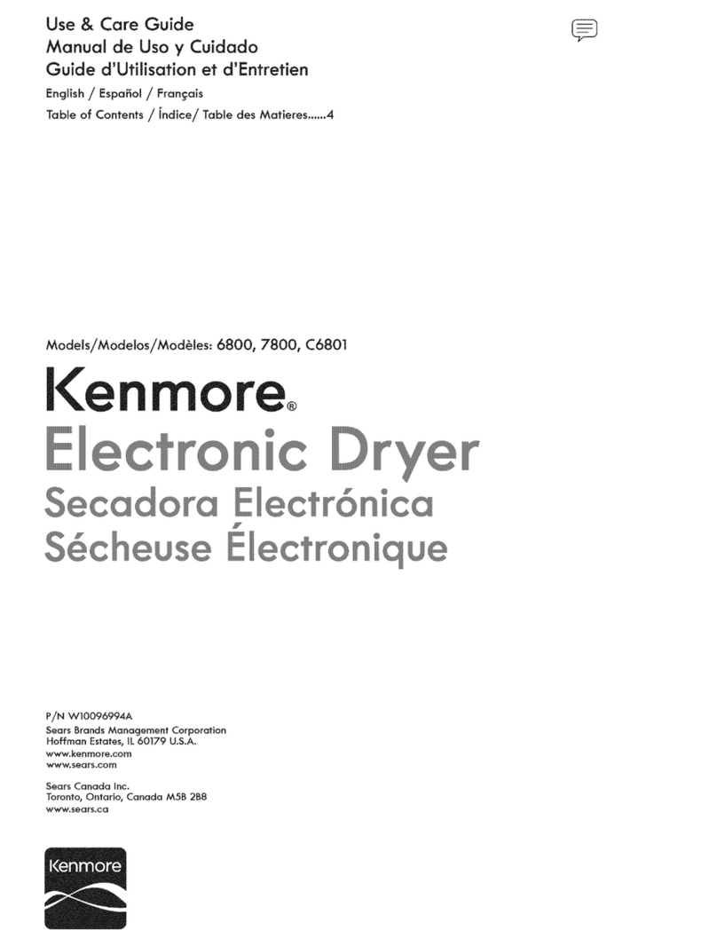 Kenmore 6800 User manual